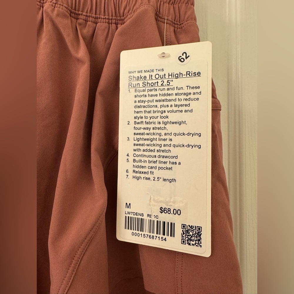 Lululemon sz M 💕SOLD OUT ! Shake It Out High-Rise Running Short 2.5" - Picture 4 of 5
